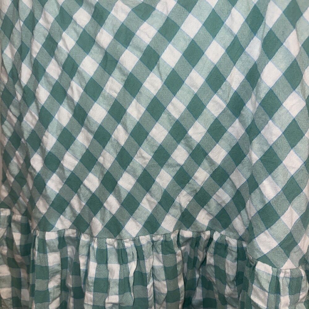 Nordstrom Green Gingham Tie Back Ankle Jumpsuit SZ 2XL. NWT. 6 - Picture 5 of 10